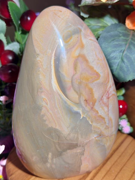 Large pastel polychrome jasper freeform