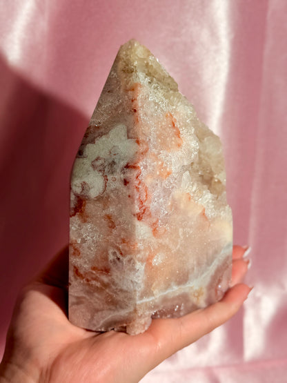 Statement Brazilian Pink Amethyst Tower
