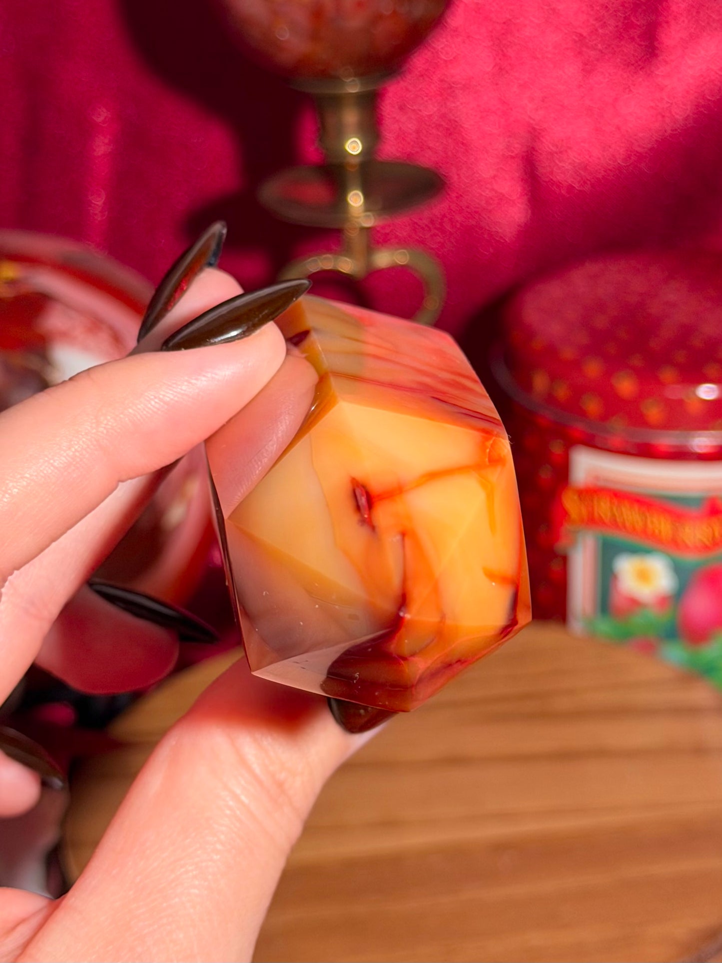 Creamy yellow carnelian tower