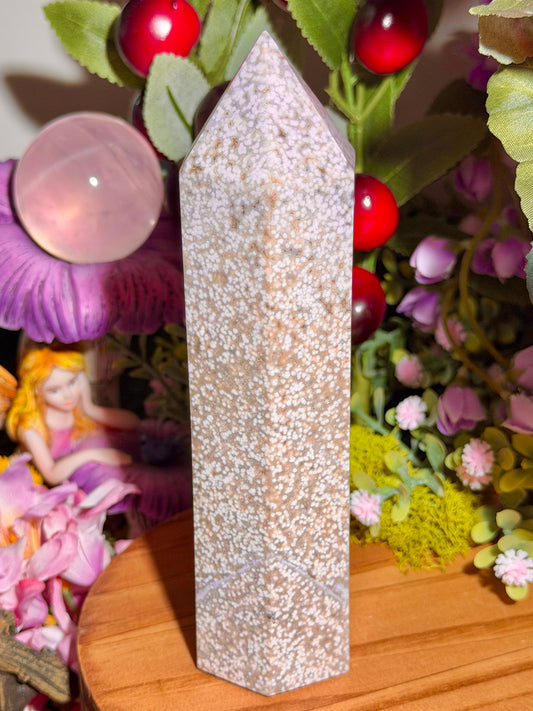 Pastel lilac orby sea jasper tower