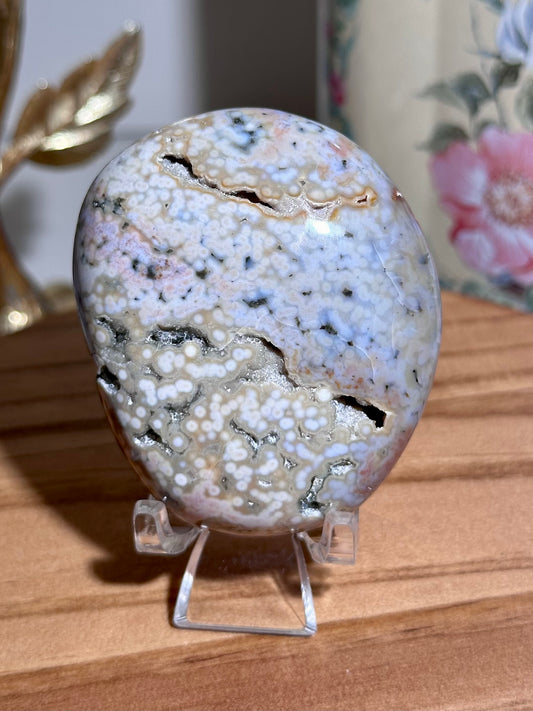 Pastel rainbow Ocean jasper palmstone 33C