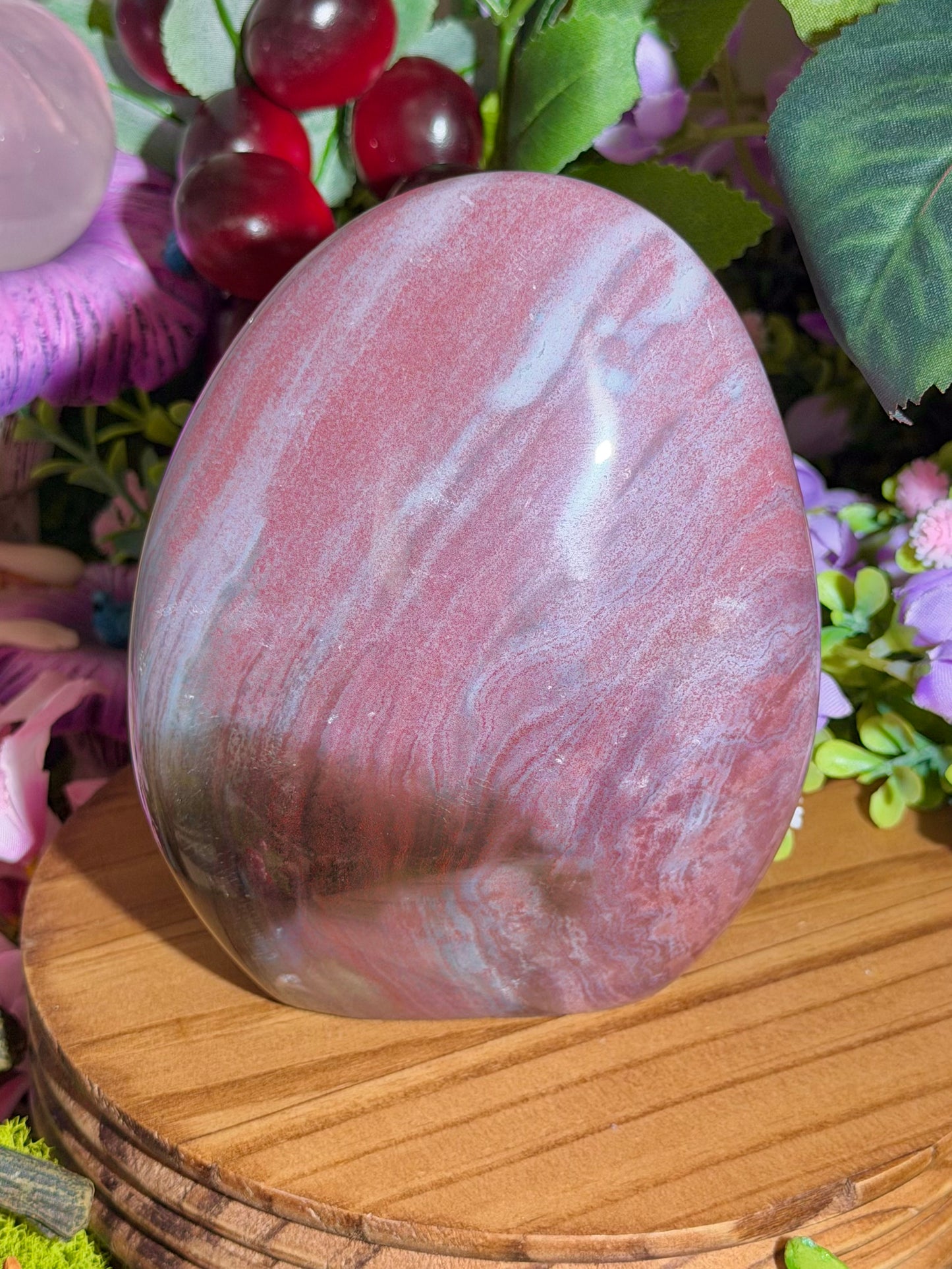 Strawberry purple sea jasper freeform