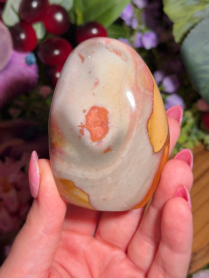 Pastel polychrome jasper freeform