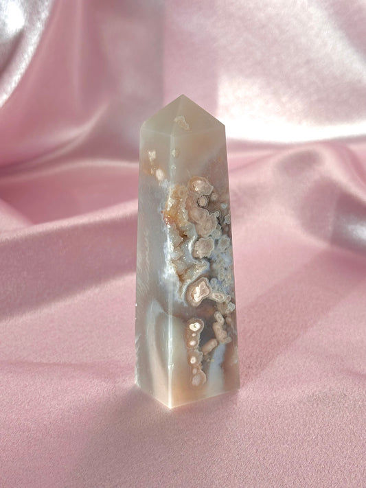 Flower agate tower (S)