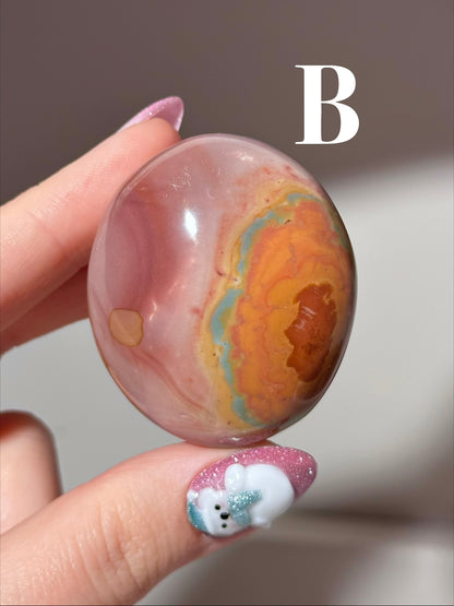 “You pick!” - Polychrome jasper palmstones