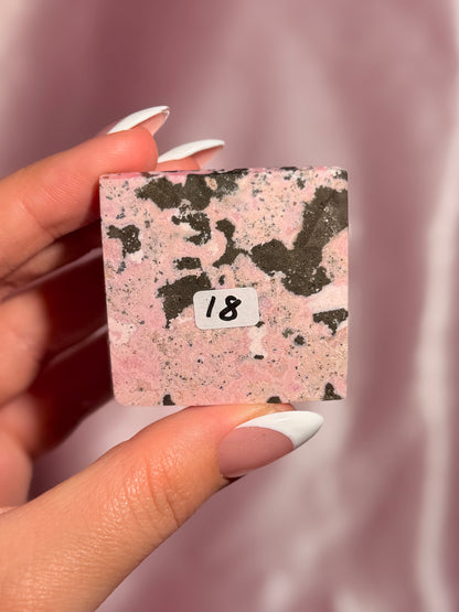Peruvian Pink Rhodonite Pyramid