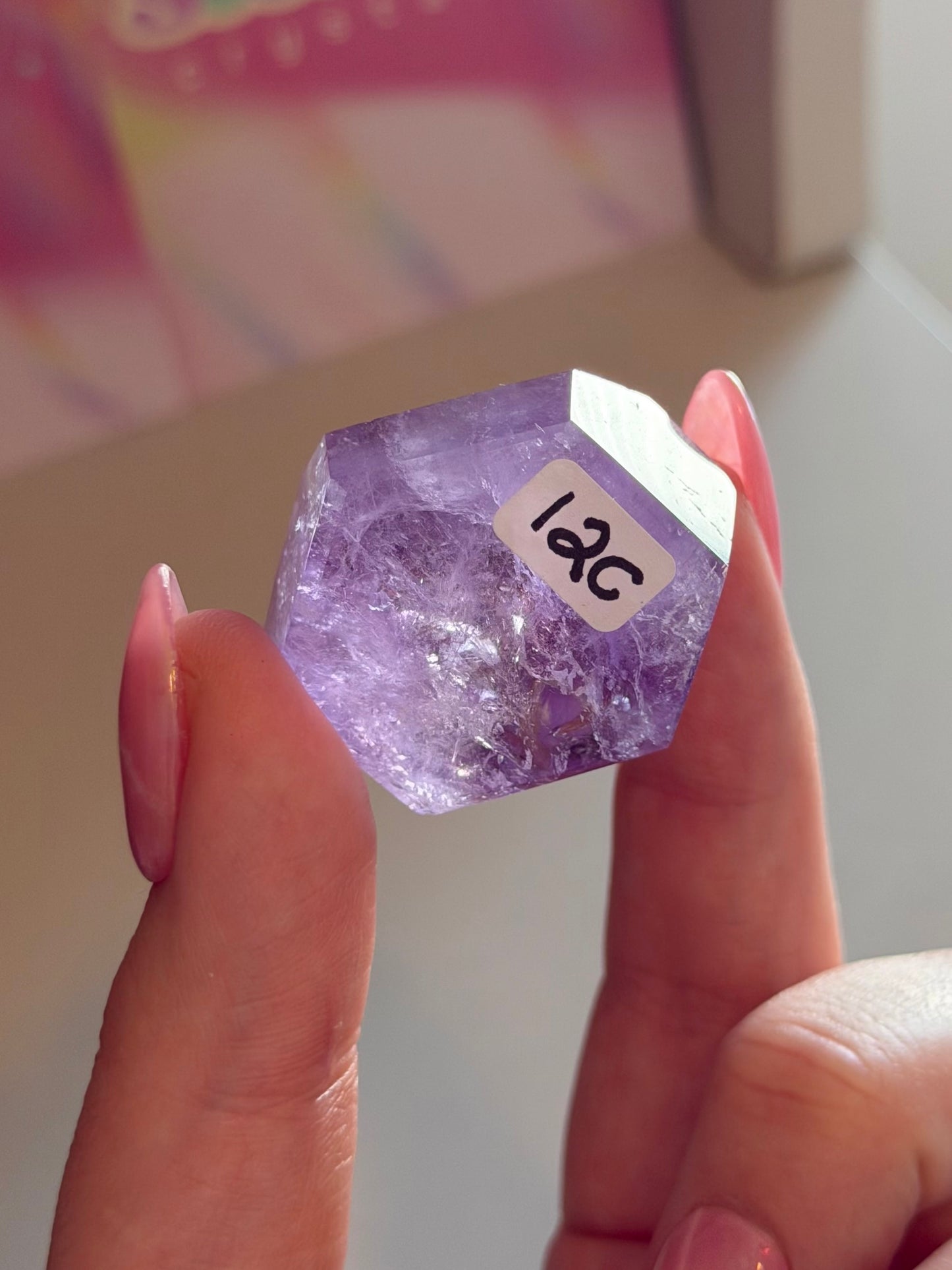 Purple phantom amethyst tower from Brazil