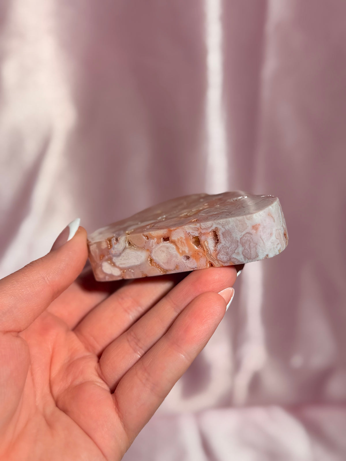 Indonesian Pink Carnelian Cloud Carving (B)