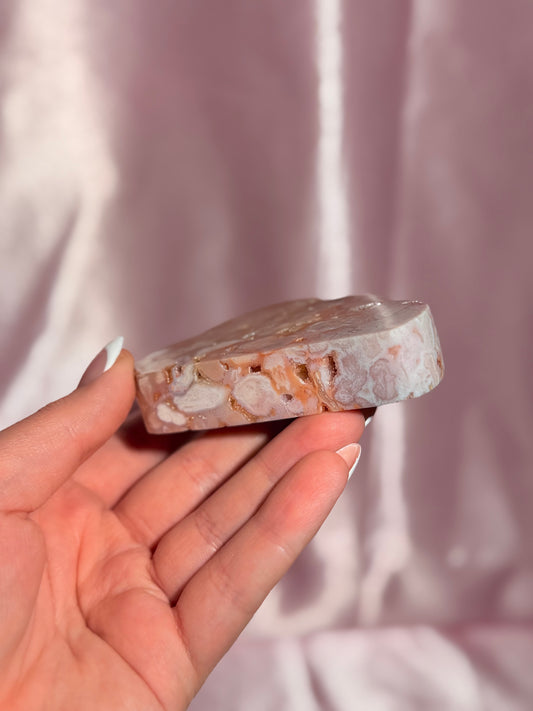 Indonesian Pink Carnelian Cloud Carving (B)