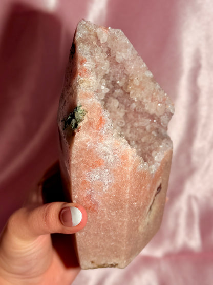 Statement Brazilian Pink Amethyst Tower