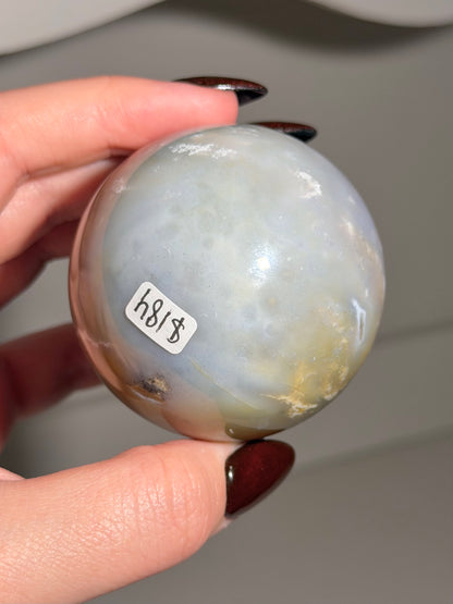 Periwinkle orby sea jasper sphere *Personal collection release