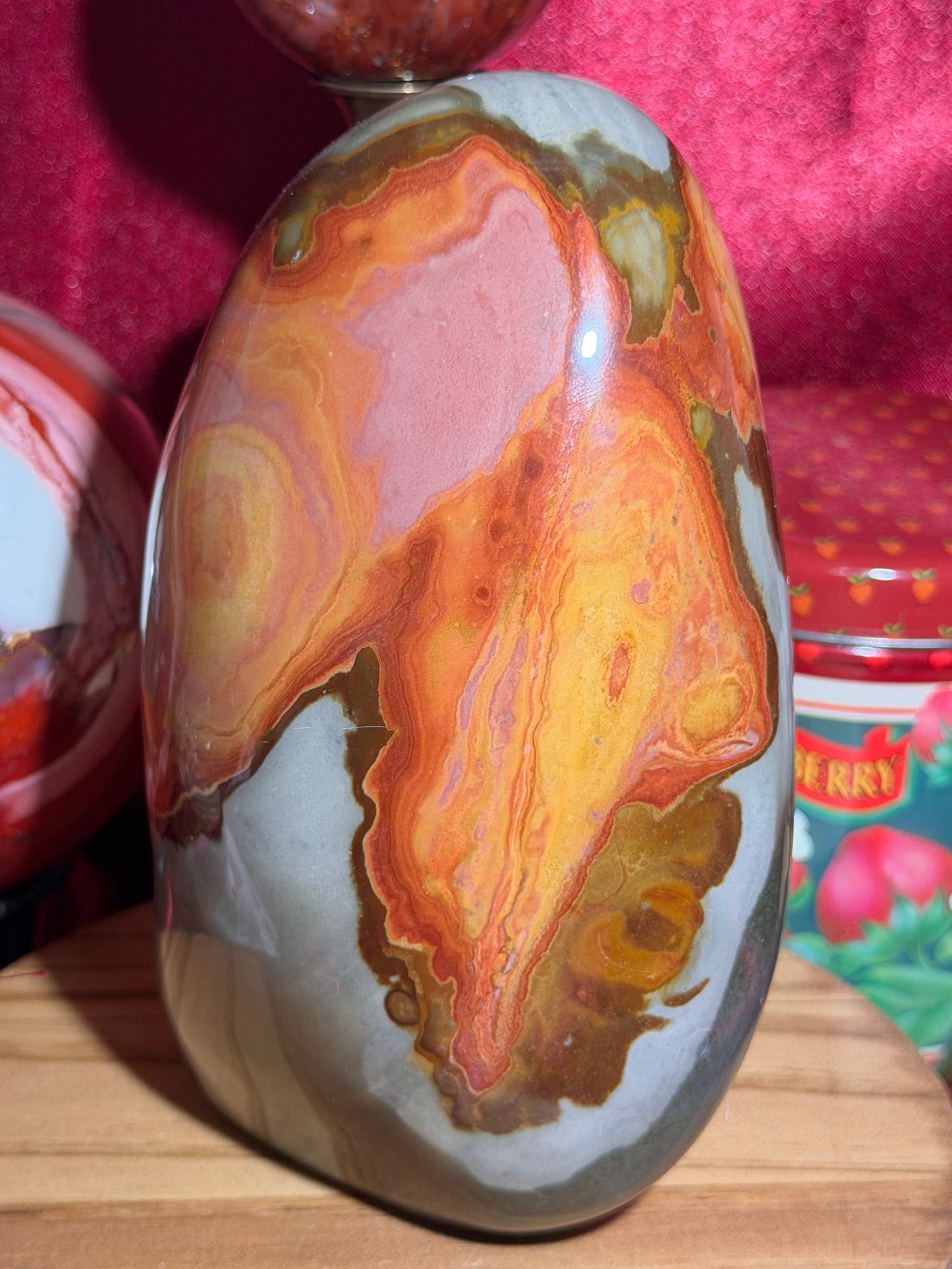 Large polychrome jasper freeform