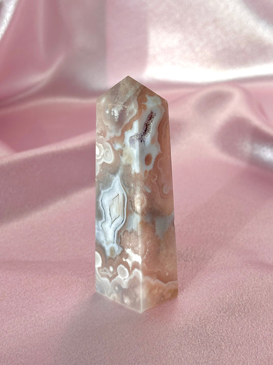Flower agate tower (U)