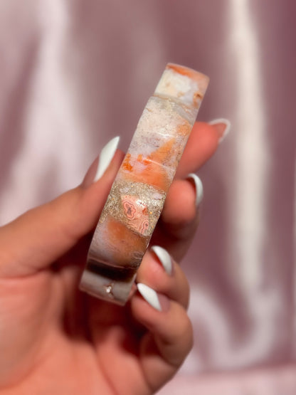 Indonesian Pink Carnelian Cloud Carving (C)