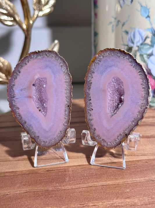 Chinese Zhanguo agate pair