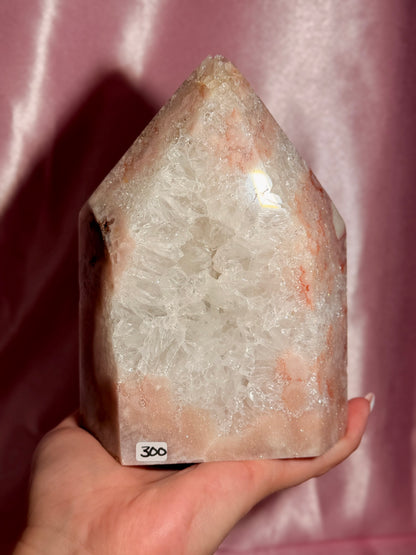 Statement Brazilian Pink Amethyst Tower