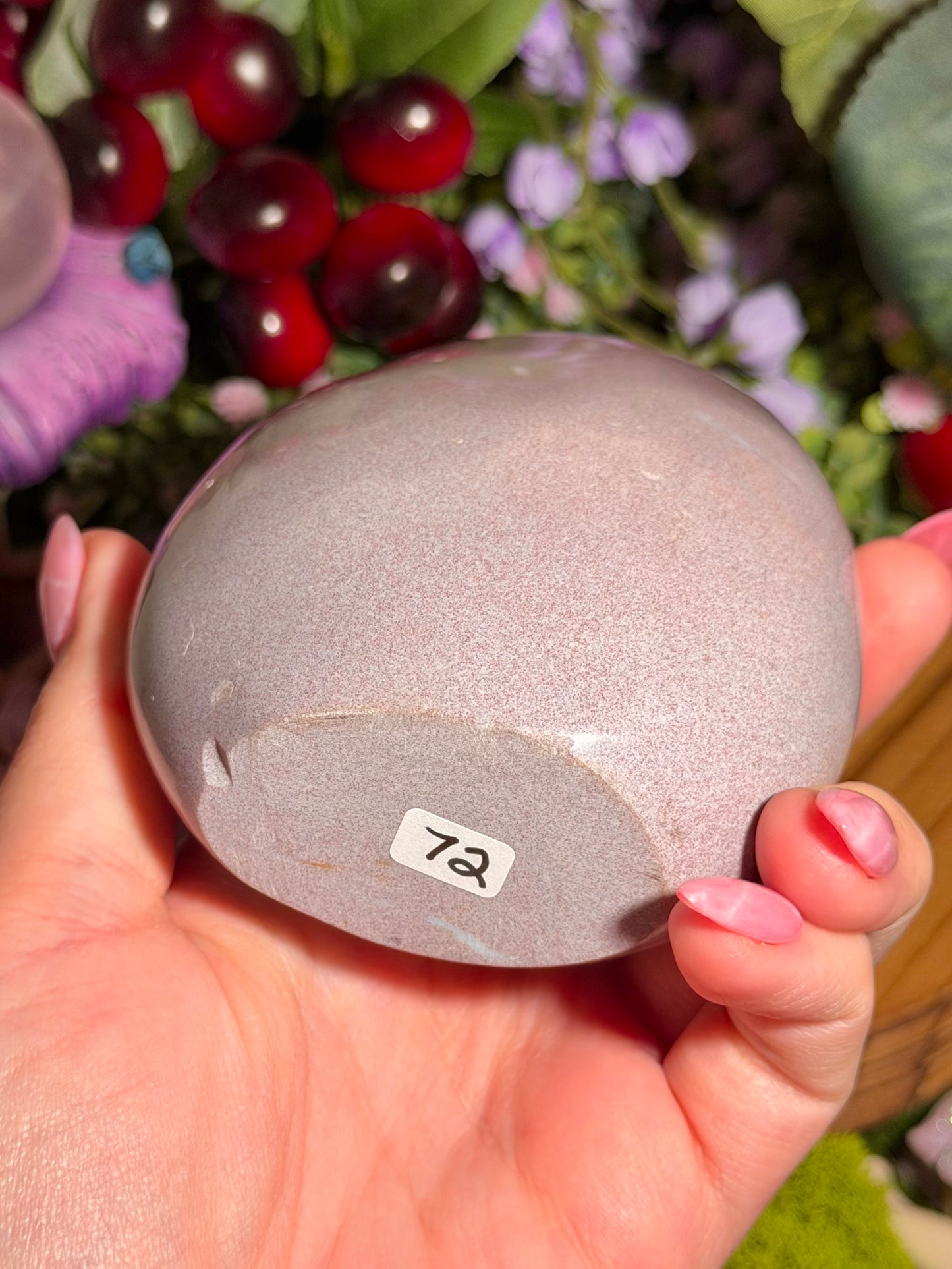 Soft pastel lilac sea jasper freeform