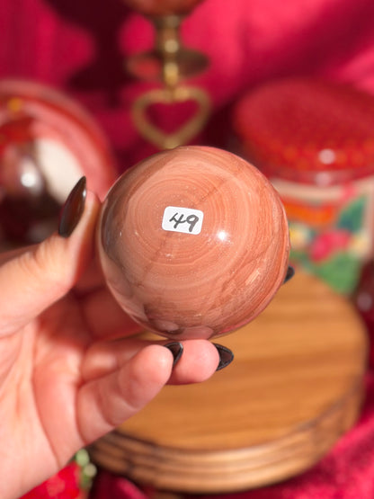 Desert rose polychrome jasper sphere