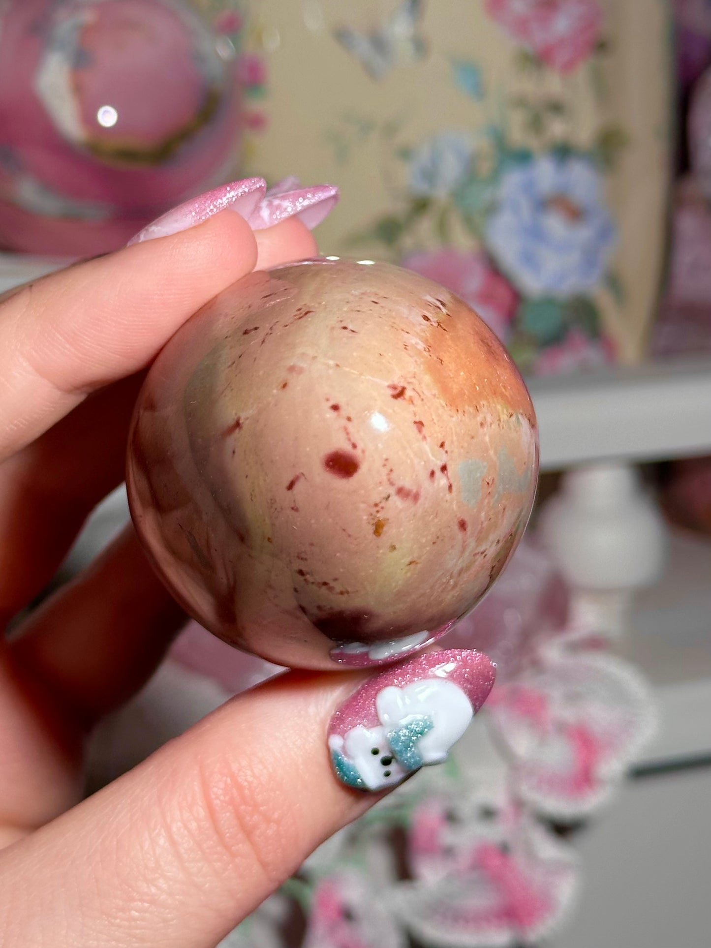 Pink polychrome egg