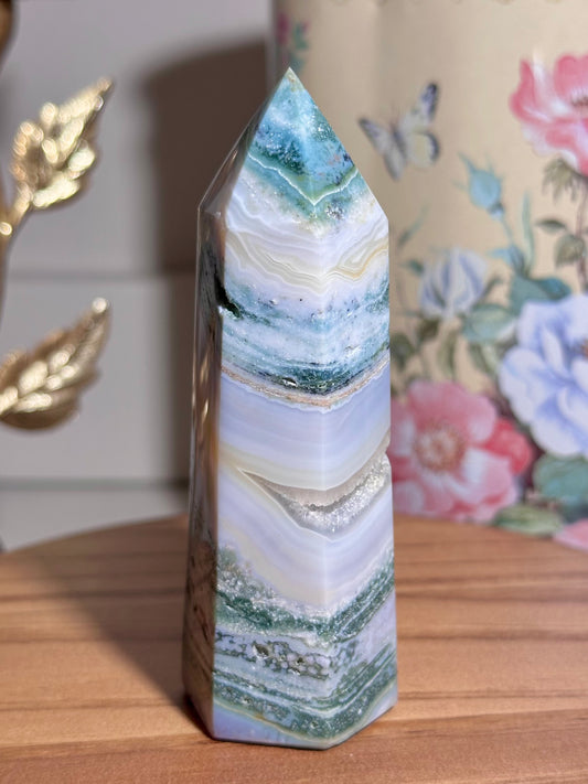 Blue sea jasper tower
