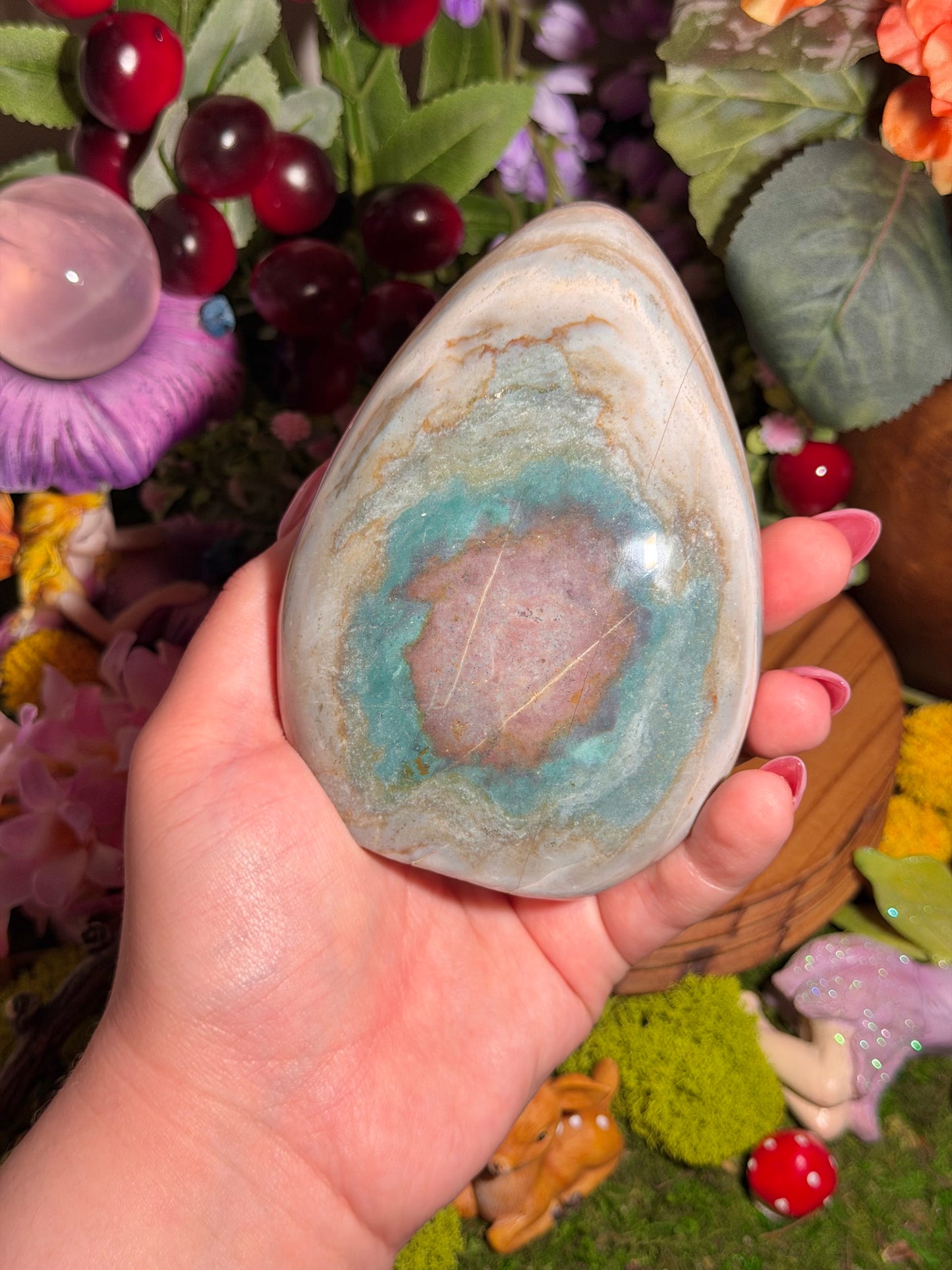 Fairy portal teal sea jasper freeform