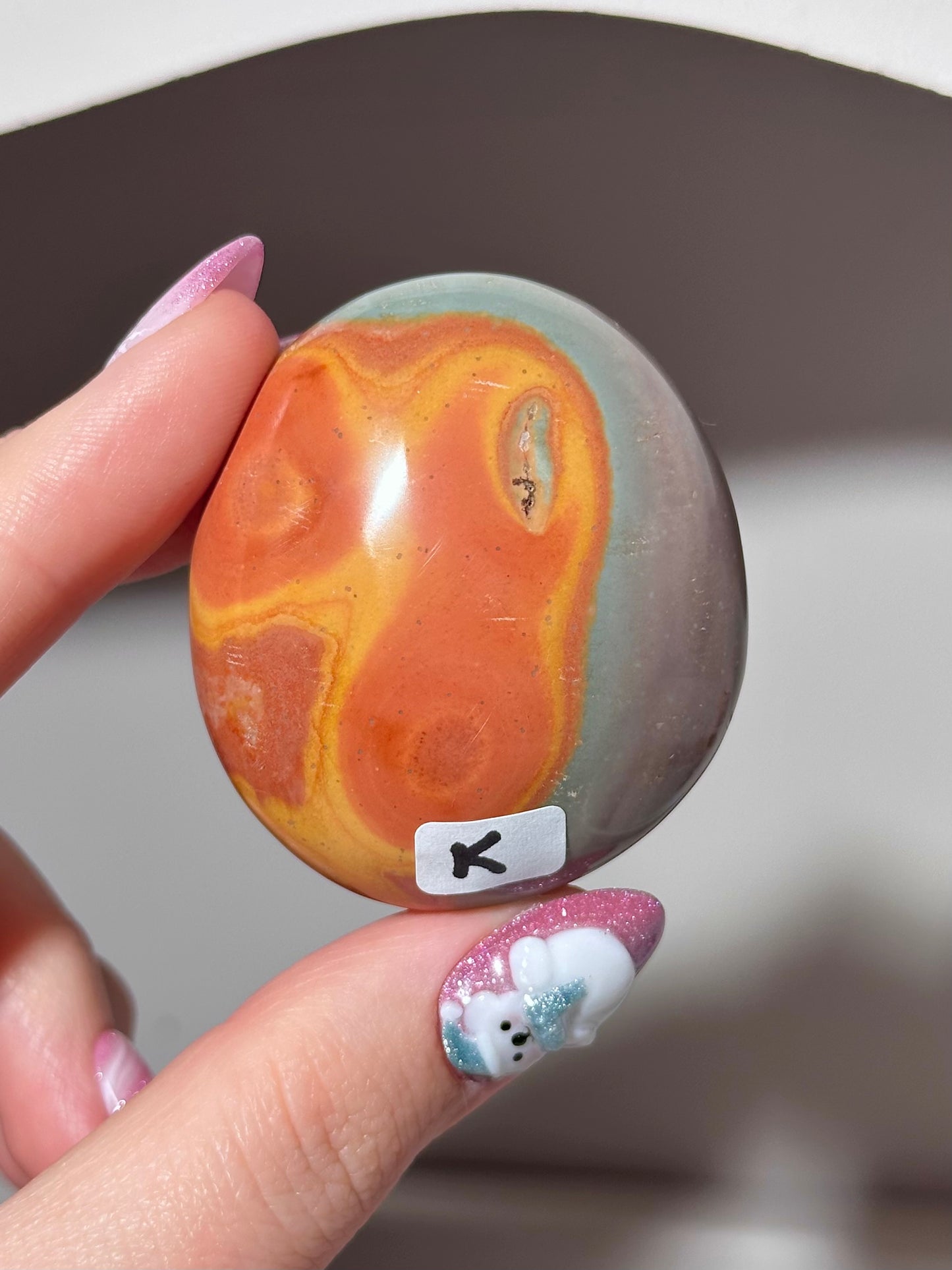 “You pick!” - Polychrome jasper palmstones