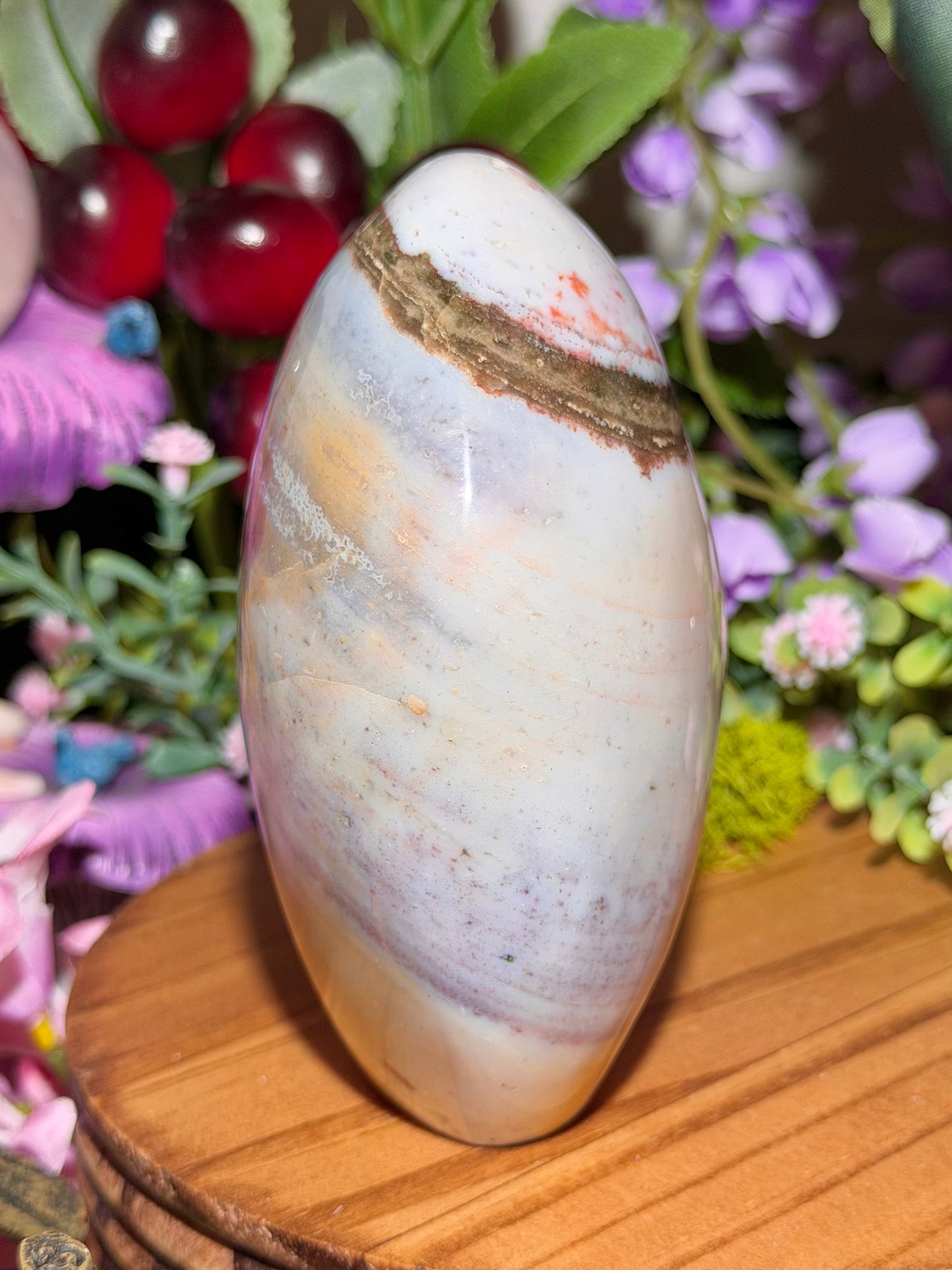 Pastel rainbow sea jasper freeform