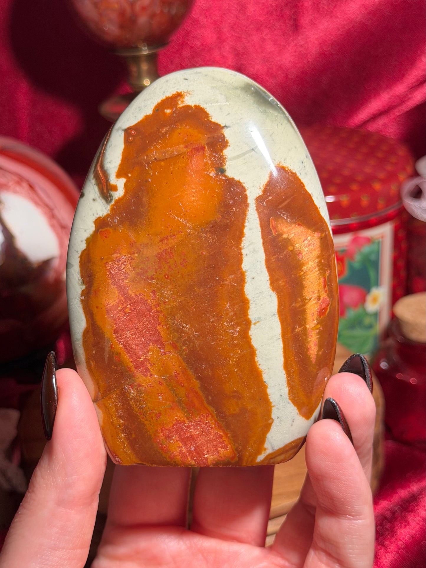 Polychrome jasper freeform