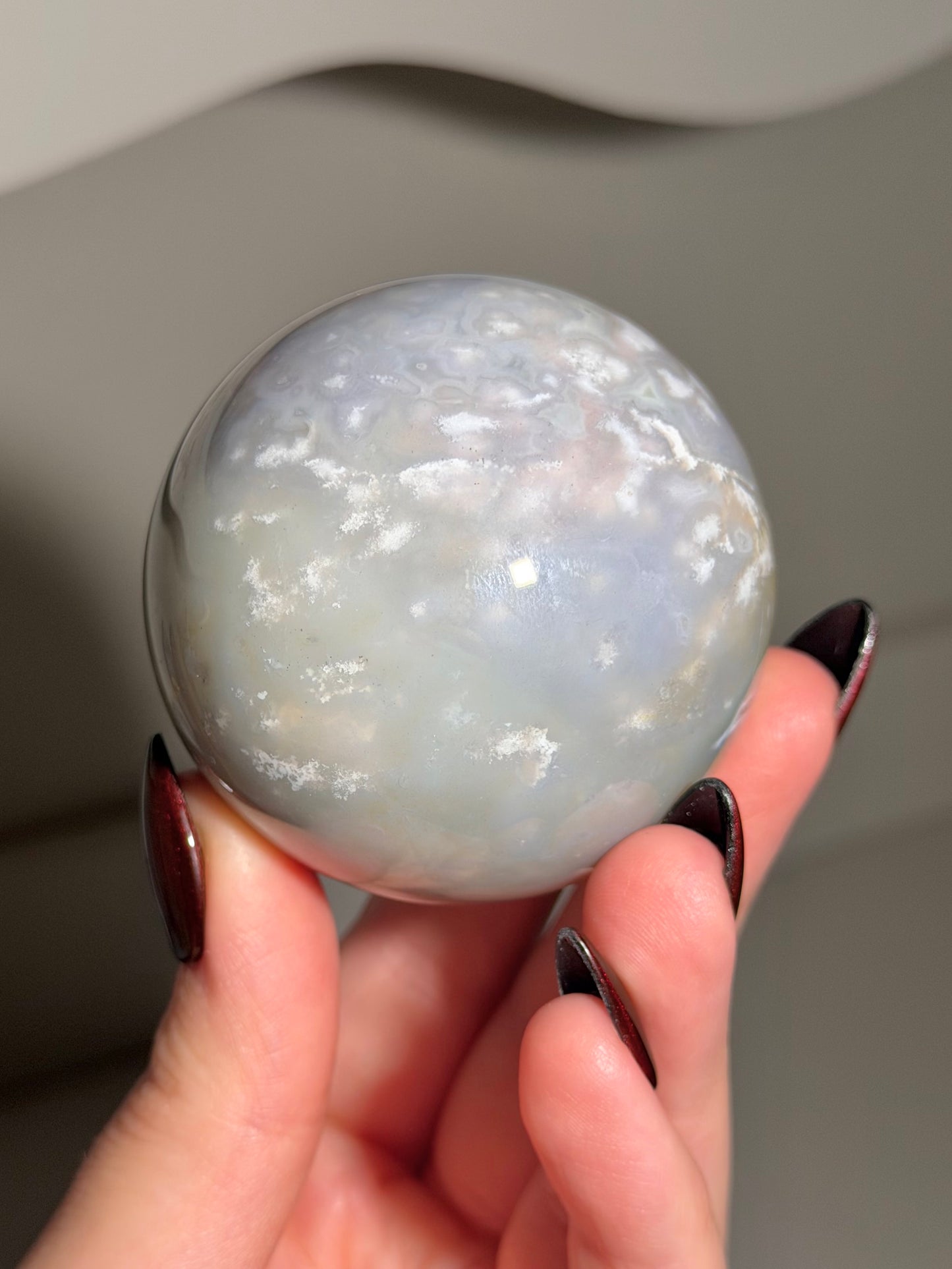 Periwinkle orby sea jasper sphere *Personal collection release