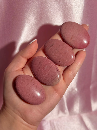 Pink Petrified Wood Palmstone ⟢ Intuitively Selected