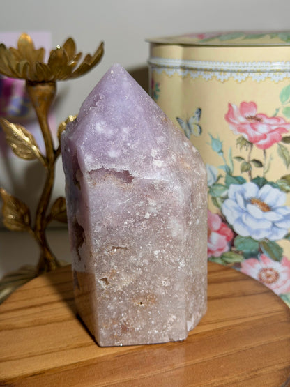Lavender ombre Brazilian pink amethyst tower
