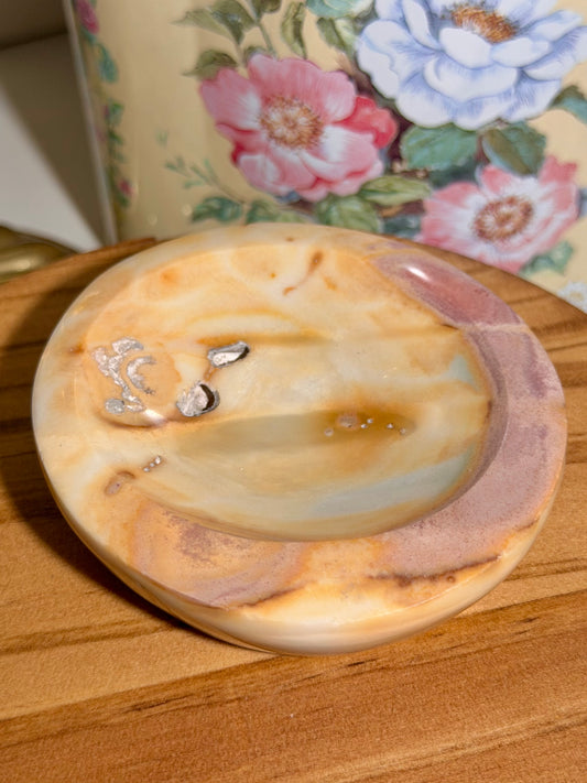 Pastel polychrome jasper bowl 20A