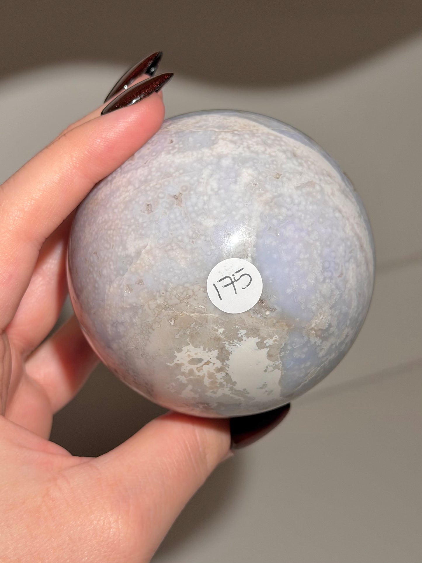 Periwinkle orby sea jasper sphere *Personal collection release