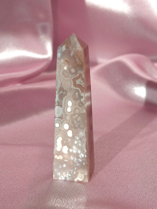 Flower agate tower (H)