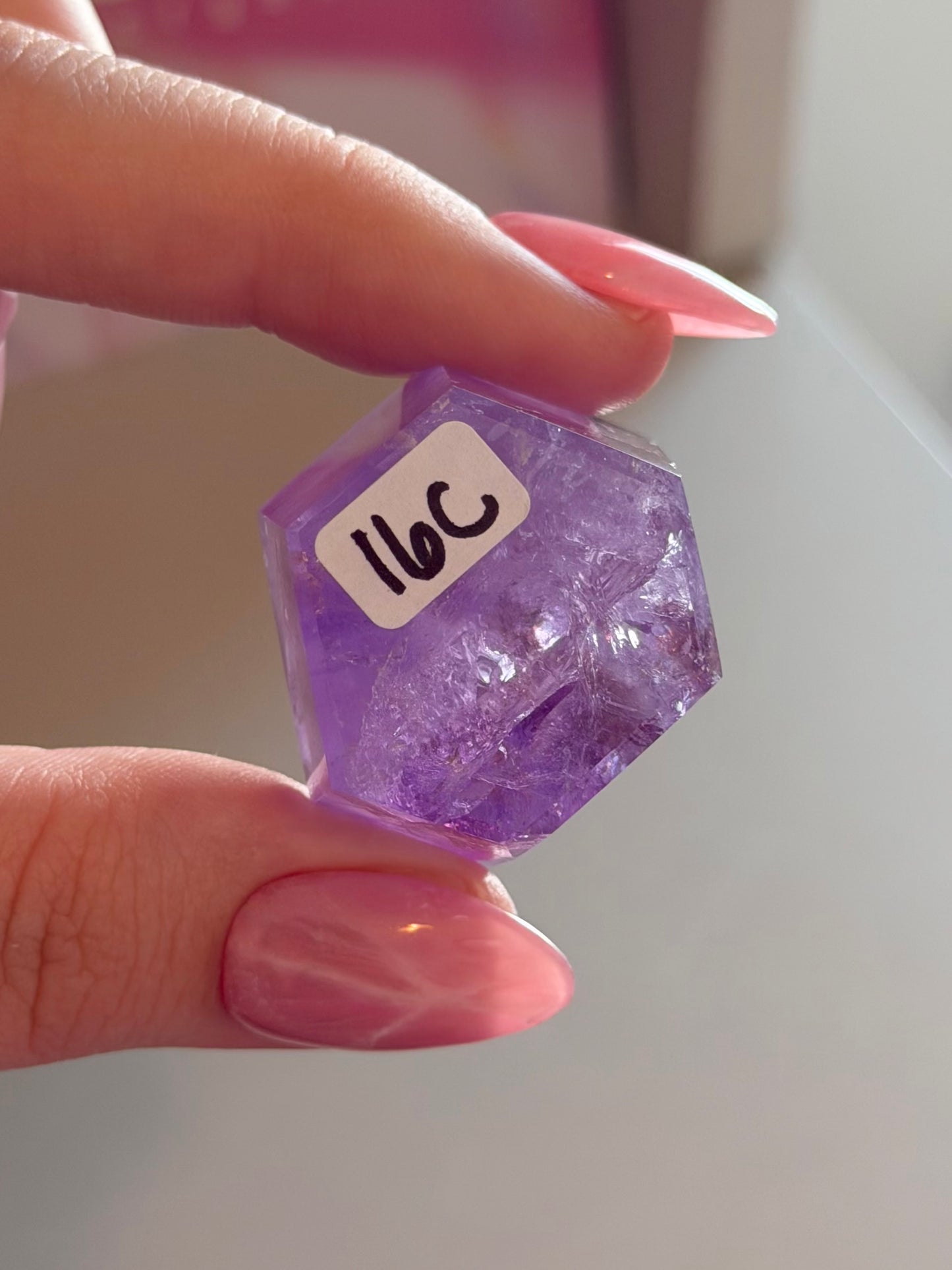 Purple phantom amethyst tower from Brazil