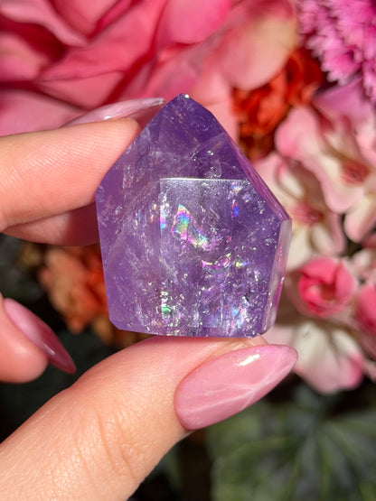 Purple phantom amethyst tower from Brazil
