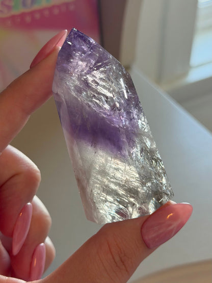 Purple phantom amethyst tower from Brazil
