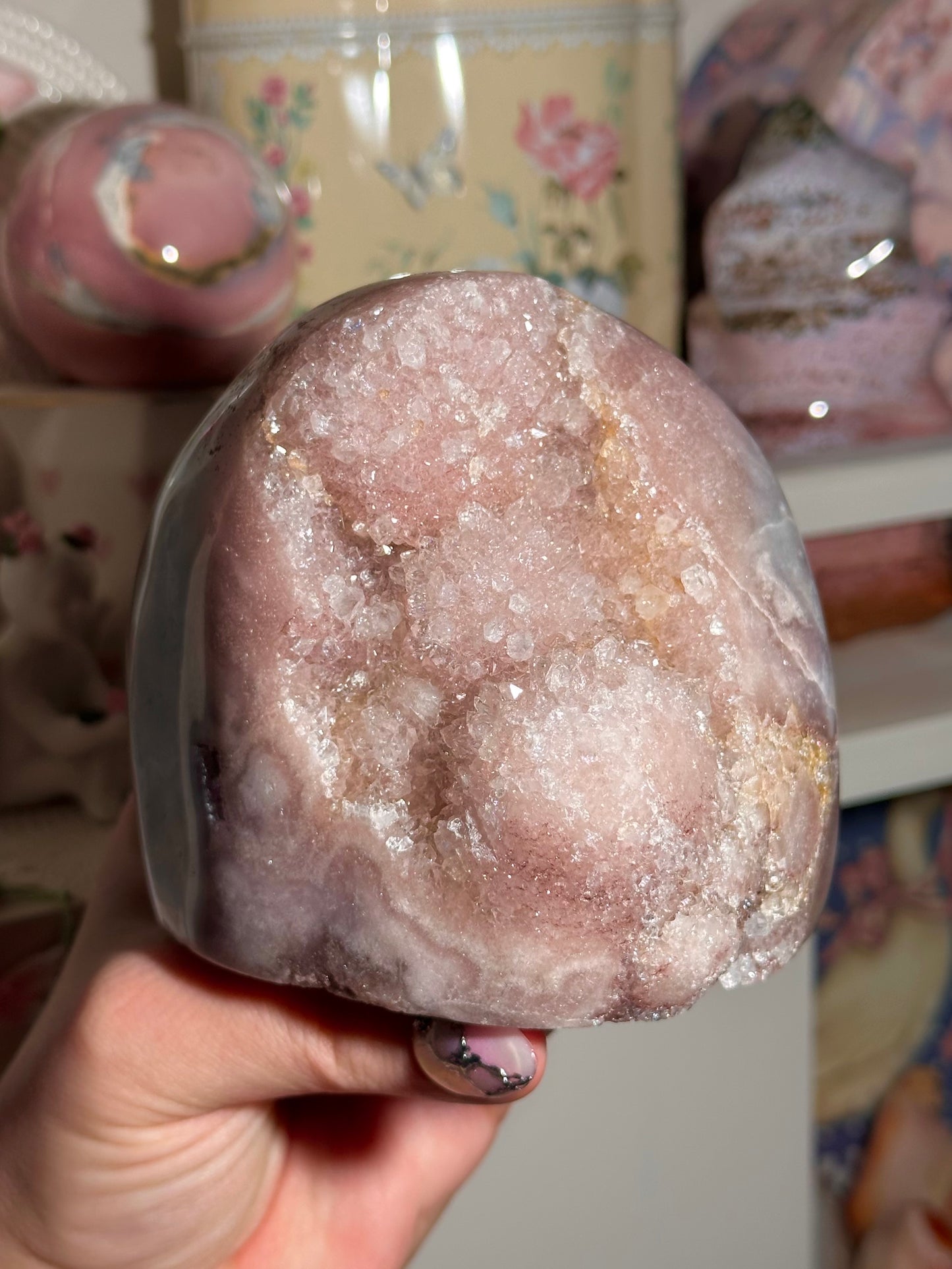 Brazilian pink amethyst freeform
