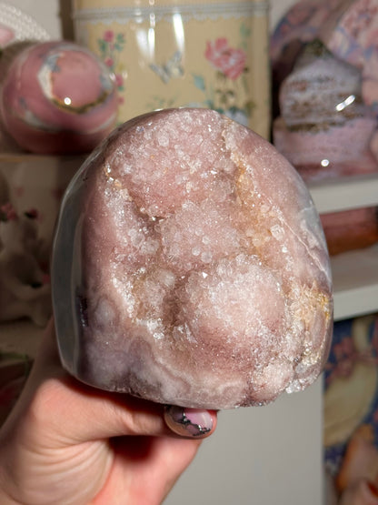 Brazilian pink amethyst freeform