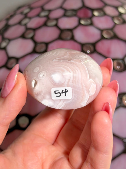 Flower agate x pink amethyst flame