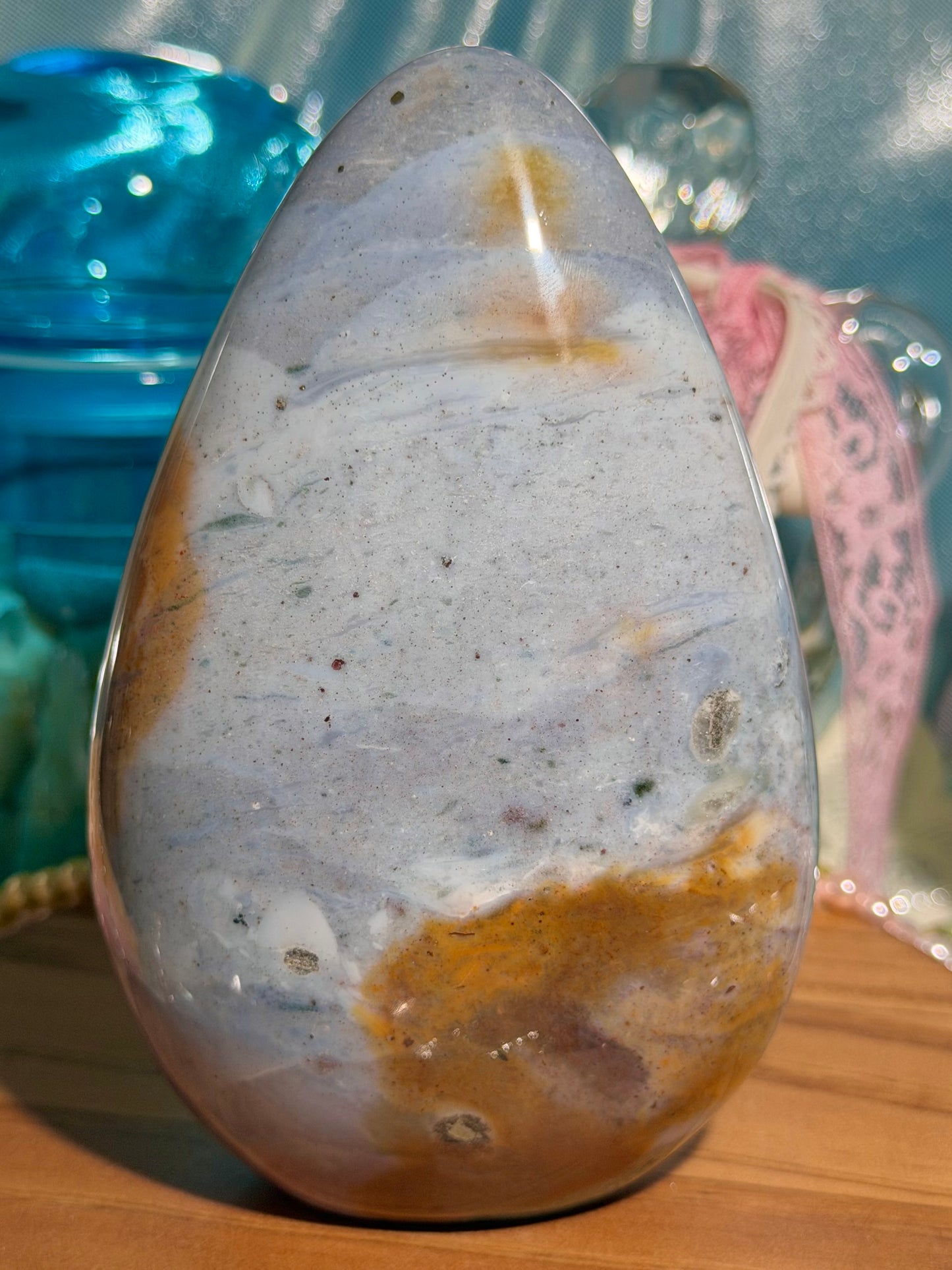 Pastel sea jasper freeform
