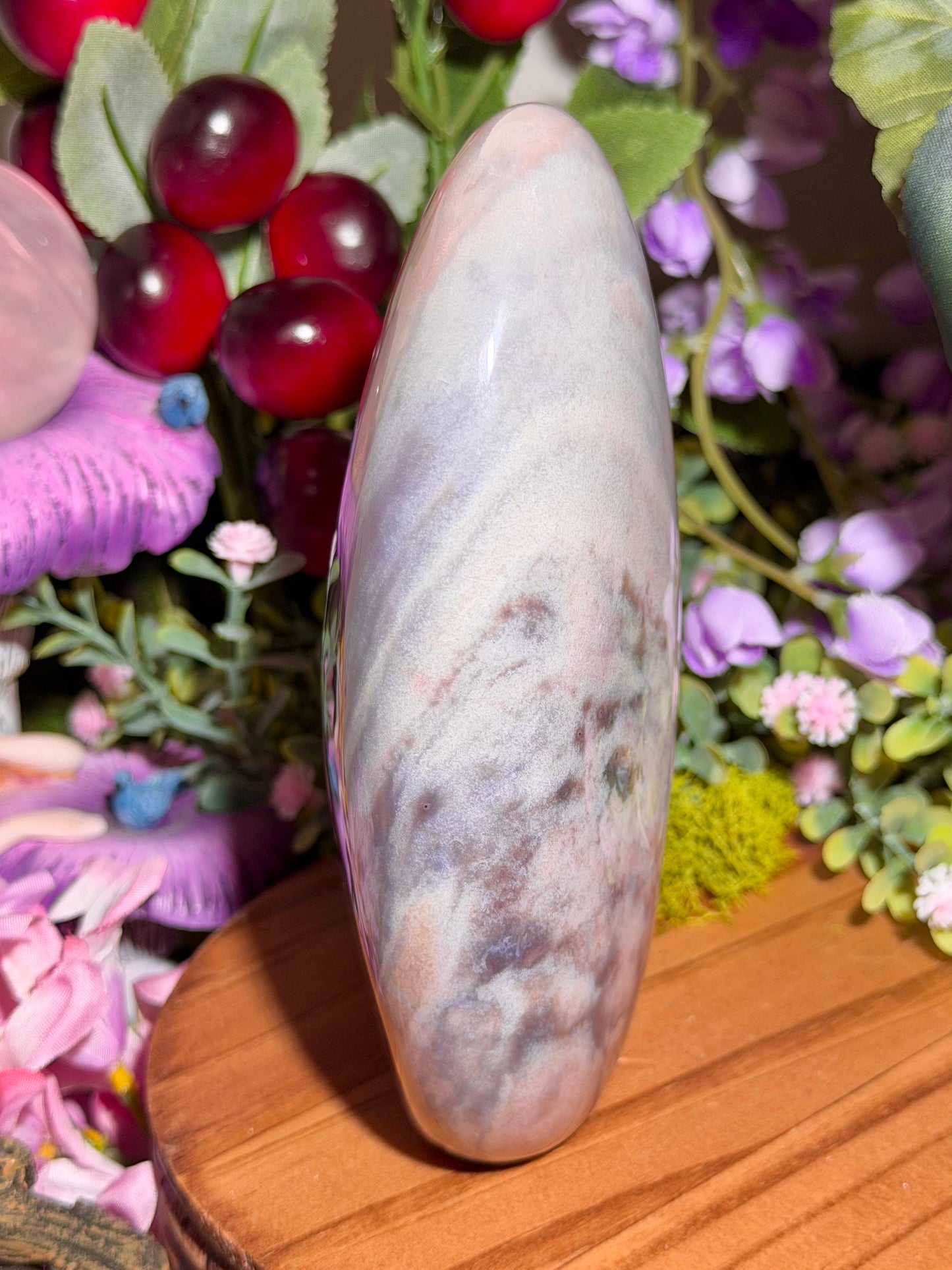 Pastel purple sea jasper freeform