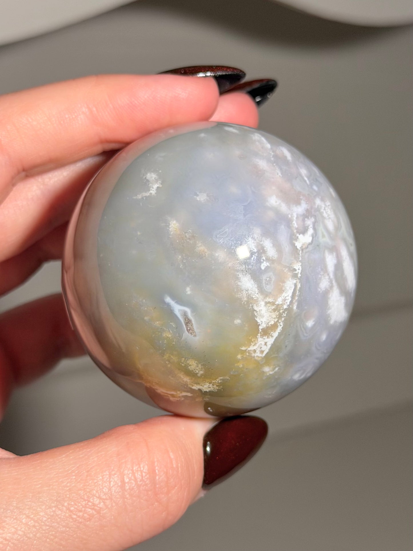 Periwinkle orby sea jasper sphere *Personal collection release