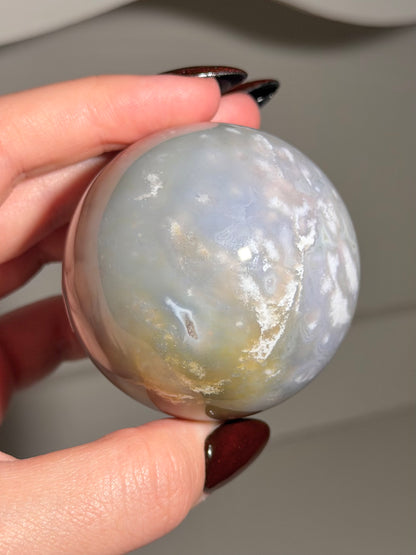 Periwinkle orby sea jasper sphere *Personal collection release