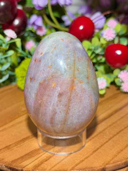 Pastel purple sea jasper egg
