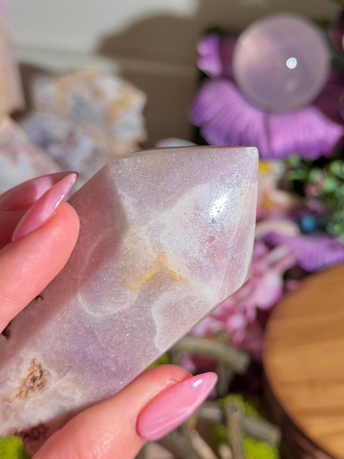 Pastel purple pink amethyst tower from Brazil *imperfect