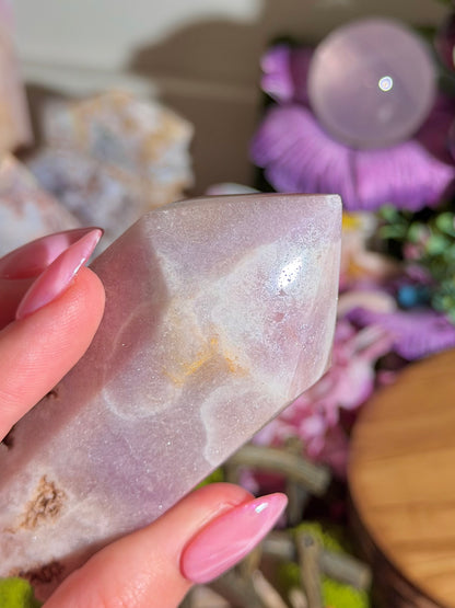 Pastel purple pink amethyst tower from Brazil *imperfect