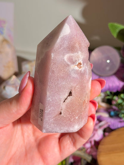 Pastel purple pink amethyst tower from Brazil *imperfect