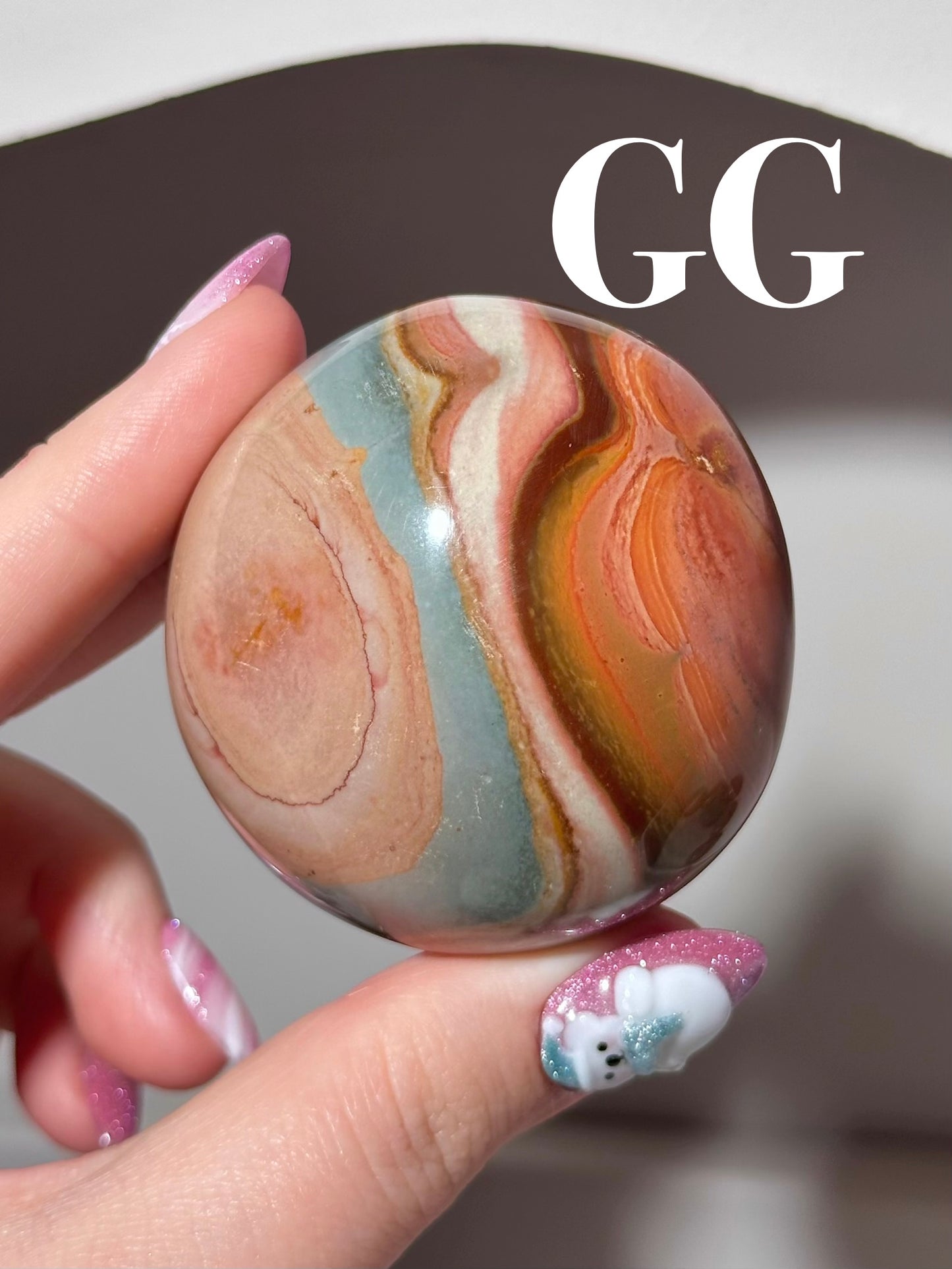 “You pick!” - Polychrome jasper palmstones