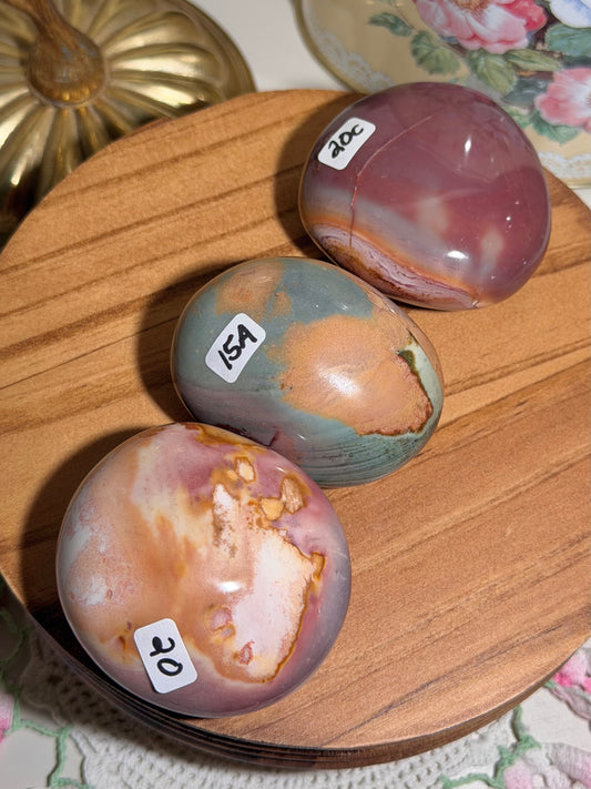 YOU PICK - Pastel polychrome palmstones